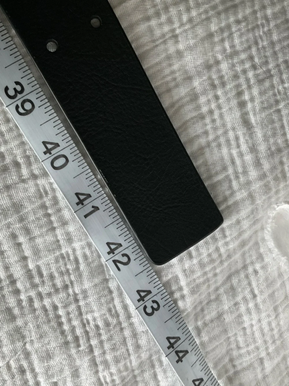 All Saints Black Textured Leather Belt